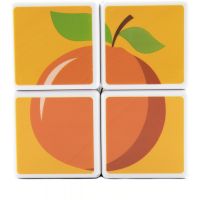 Magnetic Cubes Magnetické kostky ovoce 4 ks 3