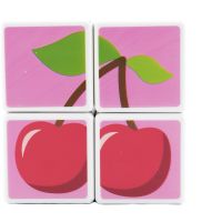 Magnetic Cubes Magnetické kostky ovoce 4 ks 5