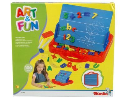 Simba S 6333480 - Art&Fun - Magnetická tabule v kufru 32x30cm