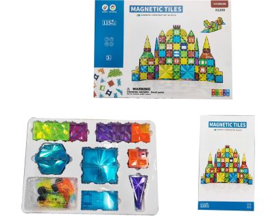 Magnetická stavebnica 115 ks - Poškodený obal