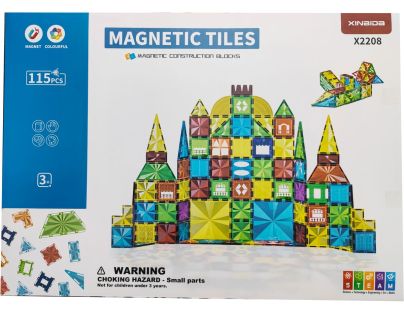 Magnetická stavebnica 115 ks - Poškodený obal