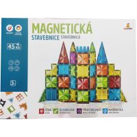 Magnetická stavebnica 45 ks Magnetic Tiles 3