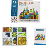 Magnetická stavebnica 75 ks Magnetic Tiles