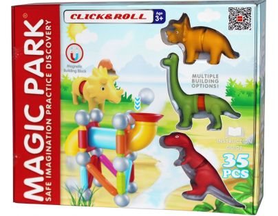 Magnetická stavebnica Magic Park DINO 30