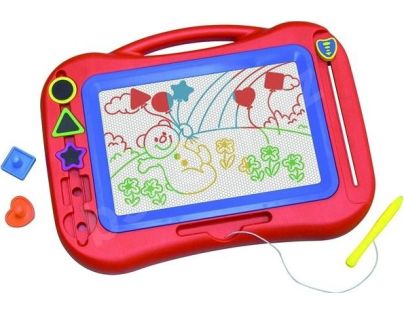 Magnetická tabuľka farebná s pečiatkami 5 ks - Poškodený obal
