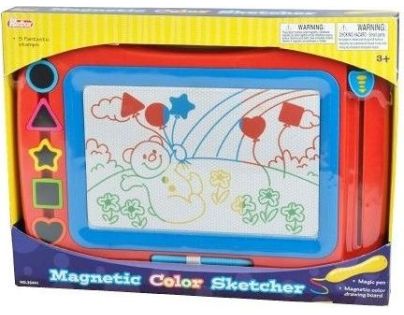 Magnetická tabuľka farebná s pečiatkami 5 ks - Poškodený obal