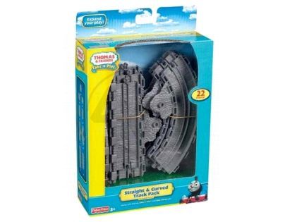 FISHER PRICE T9045 Mašinka Tomáš Take-n-Play Sada kolejí - Rovinky a zatáčky