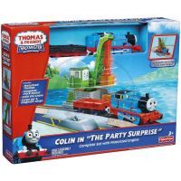 FISHER PRICE R9489 Mašinka Tomáš TrackMaster Sada - Colin in the party surprice 4