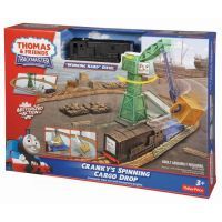 FISHER PRICE R9489 Mašinka Tomáš TrackMaster Sada - Cranky's Spinning Cargo Drop 6