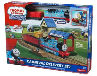 FISHER PRICE R9489 Mašinka Tomáš TrackMaster Sada - Thomas Carnival delivery set