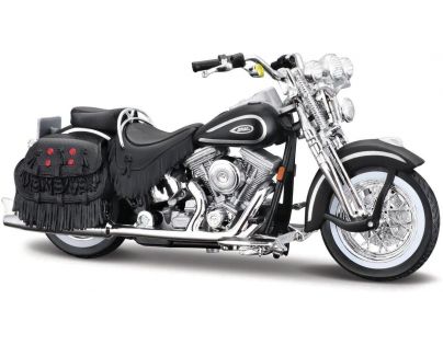 Maisto HD Motocykel 1999 FLSTS Heritage Softail ® Springer ™ matne čierna 1 : 18