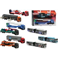 Majorette Autobus kovový MAN Lion's City G 247 Fialovo-bílý - Poškozený obal 2
