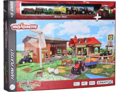 Majorette creatix Veľká farma s 5 vozidlami