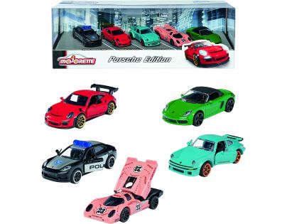 Majorette Porsche Darčeková súprava 5 ks 1 : 64
