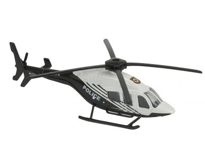 Majorette Vrtuľník kovový 13 cm BEL 429 Čiernobiela Polícia