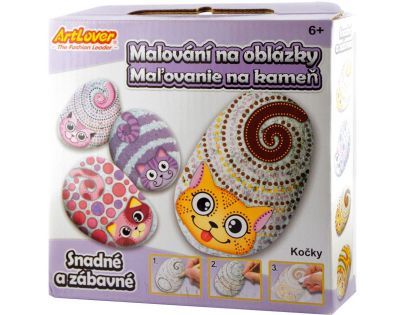 Creatoys Maľovanie na kamene Mačky kreatívna sada