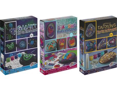 Maľovanie na kamienky diamond galaxy metalic Craft