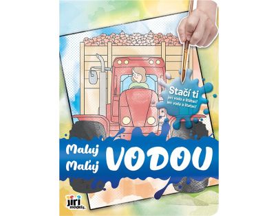 Maľuj vodou Traktory