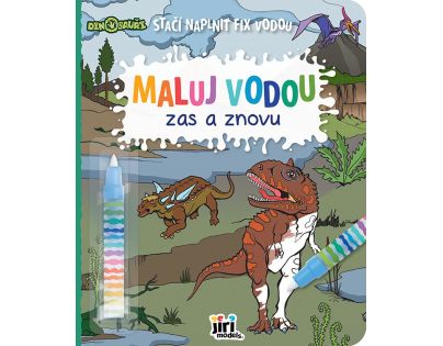 Maľuj vodou zas a znova Dinosaury