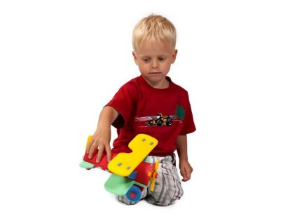 Malý Génius penové puzzle Dvojplošník 29 dielikov