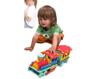 Malý Génius penové puzzle Vláčik 47 dielikov