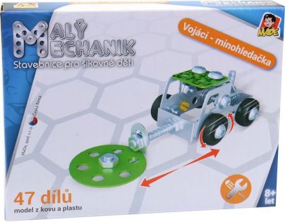 Made Malý mechanik Vojenská technika Hľadačka min