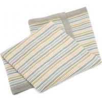 Mamas & Papas Pletená deka krémová Pastelové proužky 2