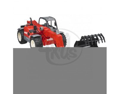 BRUDER 02126 - Manitou nakladač + příslušenství