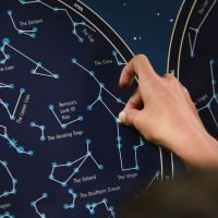 Poppik Samolepkový plagát Mapa hviezd svietiace v tme 5