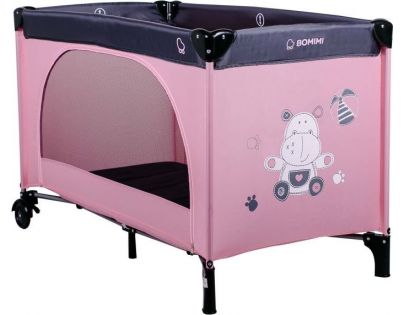 Mara cestovní postýlka hippo pink