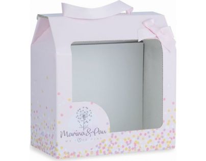 Marina & Pau 202-BK Bábika kúpacie bábätko New Born chlapček v košíčku 21 cm