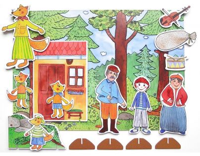 Marionetino Budulínek Scéna s figurkami