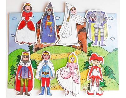 Marionetino Kráľovská sada I a II Scéna s figúrkami