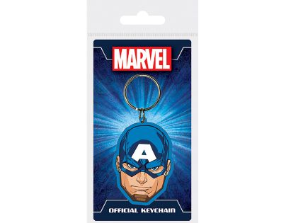 Pyramid International Marvel Gumová kľúčenka Captain America