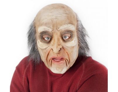 Rappa Maska muž s vlasmi a pohyblivou mimikou