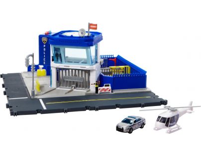 Matchbox Action Drivers Dobrodružný herný set policajnej stanice so svetlami a zvukmi