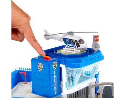 Matchbox Action Drivers Dobrodružný herný set policajnej stanice so svetlami a zvukmi