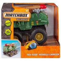 Matchbox MBX Auta na setrvačník ASS - Vojenské s raketou zelené 2