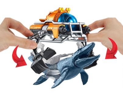 Matchbox Jurský svět Dino transportéři Mosasaurus Sea Sub