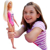 Mattel Barbie v plavkách tmavo ružove s kvetinami 3