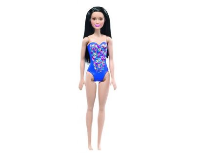 Mattel Barbie v plavkách Modré s kvetinami