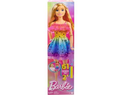 Mattel Barbie Bábika blondínka s melírmi vysoká 71 cm