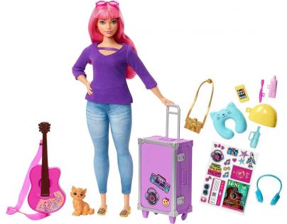 Mattel Barbie cestovatelka růžové vlasy - Daisy