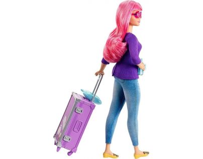 Mattel Barbie cestovatelka růžové vlasy - Daisy