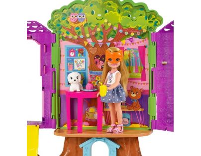 Mattel Barbie Chelsea a domeček na stromě