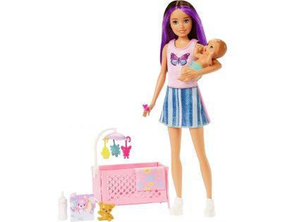 Mattel Barbie Chůva Herní set postýlka