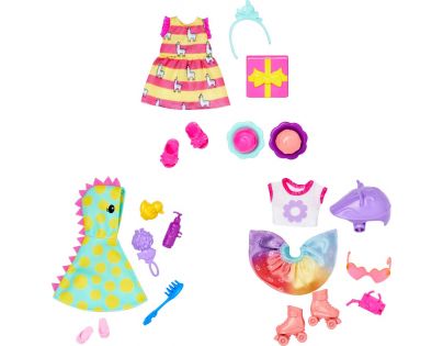 Mattel Barbie Club Chelsea oblečky a doplnky darček a tortičky