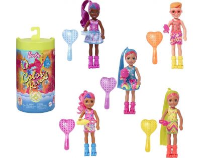 Mattel Barbie Color Reveal Chelsea neónová batika