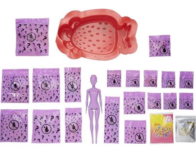 Mattel Barbie Color Reveal Bábika Pena plná zábavy Jahoda