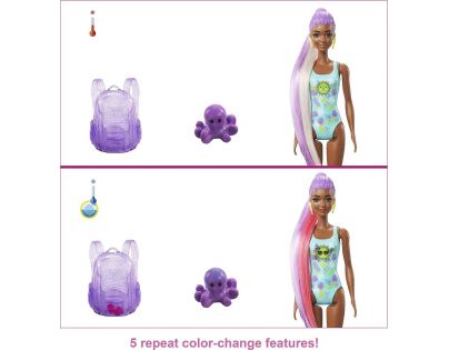 Mattel Barbie Color Reveal Bábika Pena plná zábavy Jahoda